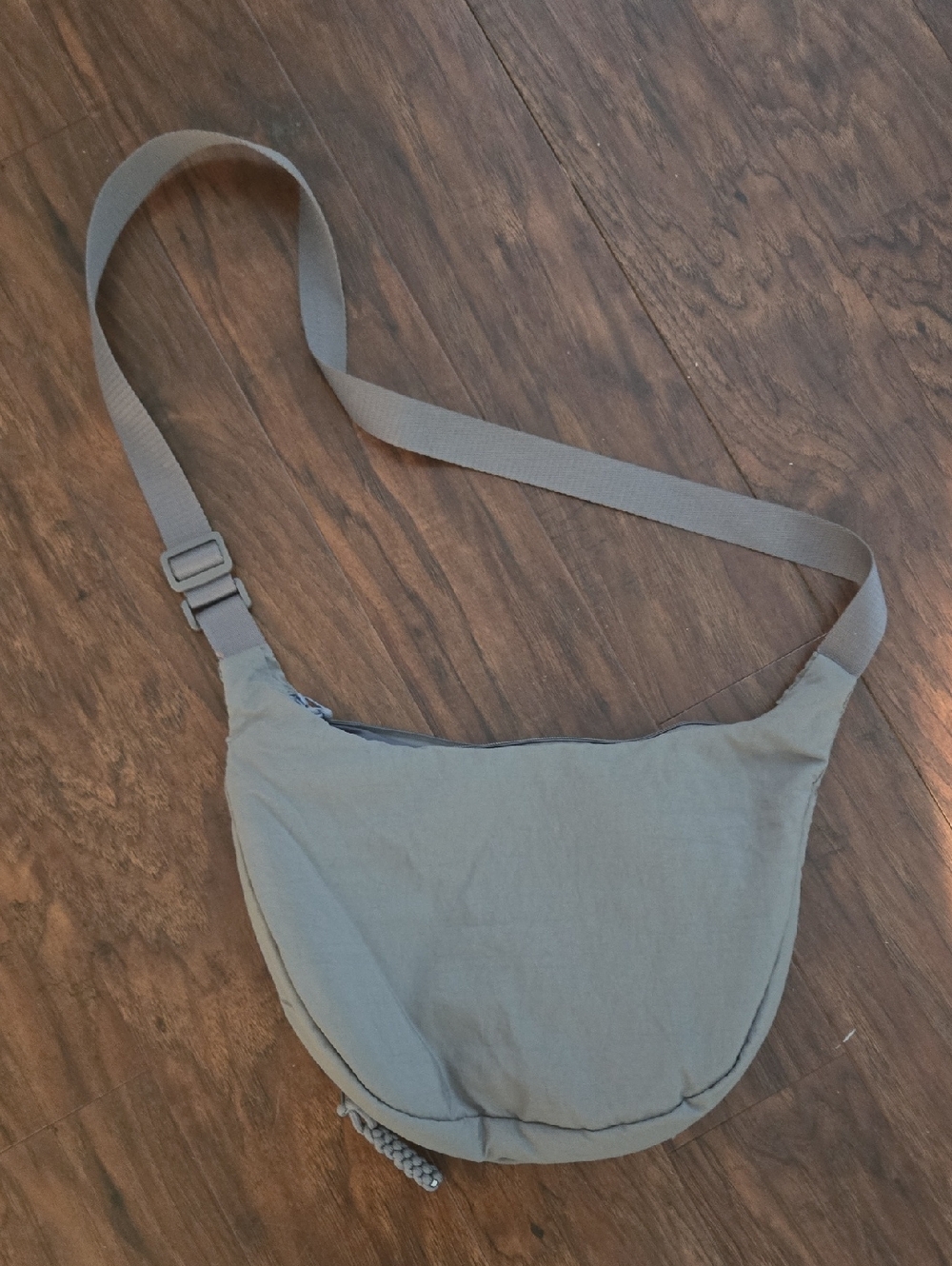 Minimal Olive Green Crossbody Sling Bag